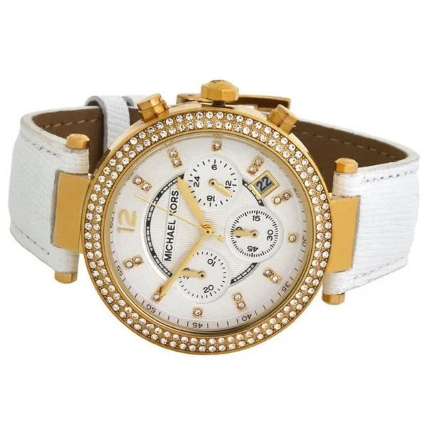 mk2290-michael-kors-watch-women-crystals-white-dial-leather-strap-quartz-battery-analog-chronograph-parker_5 Michael Kors Watch For Women MK2290