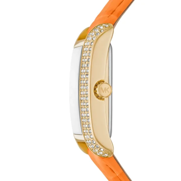 mk2983-michael-kors-watch-women-crystals-gold-dial-leather-orange-strap-quartz-battery-square-analog-three-hand-emery_2 Michael Kors Watch For Women MK2983
