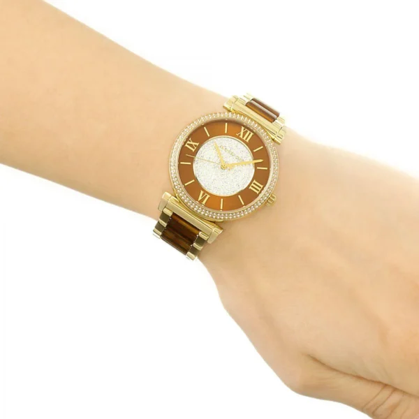 mk3411-michael-kors-watch-women-tortoise-crystals-brown-dial-multi-gold-strap-quartz-battery-analog-three-hand-catlin_7 Michael Kors Watch For Women MK3411