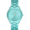 mk4525-michael-kors-watch-women-blue-dial-metal-stainless-steel-strap-quartz-battery-analog-three-hand-runway-slim Michael Kors Watch For Women MK4525