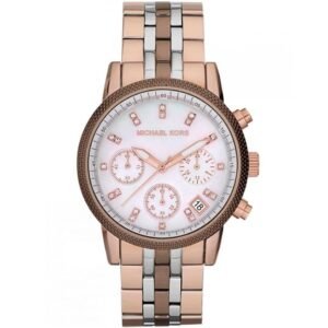 mk5642-michael-kors-watch-women-rose-gold-silver-metal-Ritz Michael Kors Watch For Women MK5642