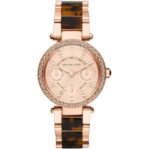 mk5841-michael-kors-watch-women-tortoise-rose-gold-dial-multi-brown-strap-quartz-battery-analog-three-hand-parker Michael Kors Watch For Women MK5841