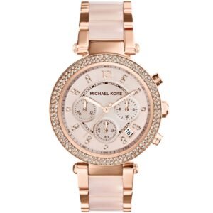 mk5896-michael-kors-watch-women-rose-gold-dial-stainless-steel-metal-strap-quartz-analog-chronograph-parker Michael Kors Watch For Women MK5896
