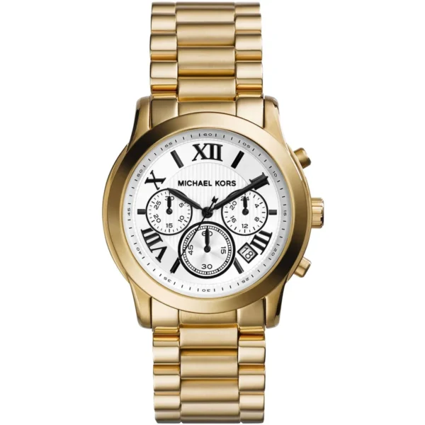 mk5916-michael-kors-watch-women-white-dial-metal-stainless-steel-gold-strap-quartz-battery-analog-chronograph-cooper Michael Kors Watch For Women MK5916