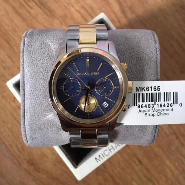 mk6165-michael-kors-watch-women-blue-dial-metal-stainless-steel-silver-gold-two-tone-strap-quartz-battery-analog-chronograph-runway_10 Michael Kors Watch For Women MK6165