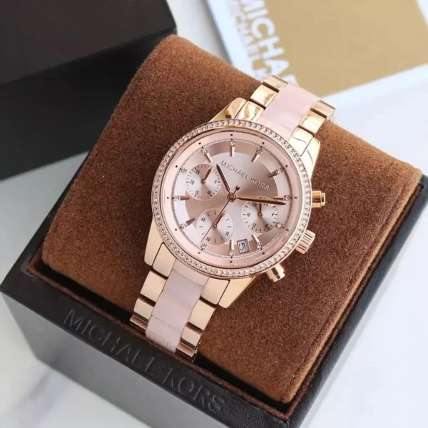 mk6307-michael-kors-chronograph-watch-women-rose-gold-dial-multi-pink-golden-strap-quartz-battery-analog-ritz_8 Michael Kors Watch For Women MK6307