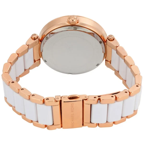 mk6365-michael-kors-watch-women-mk-logo-white-dial-multi-rose-gold-strap-quartz-battery-analog-three-hand-parker_5 Michael Kors Watch For Women MK6365