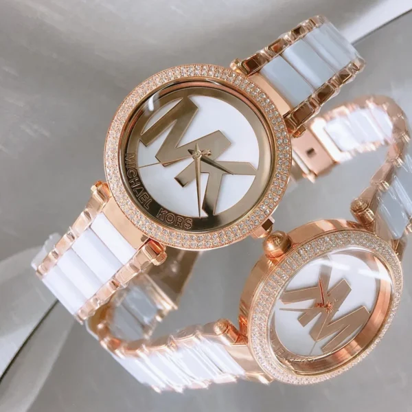 mk6365-michael-kors-watch-women-mk-logo-white-dial-multi-rose-gold-strap-quartz-battery-analog-three-hand-parker_8 Michael Kors Watch For Women MK6365