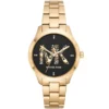 mk6682-michael-kors-watch-women-black-dial-metal-stainless-steel-gold-strap-quartz-battery-analog-three-hand-mk-logo-crystals-runway Michael Kors Watch For Women MK6682