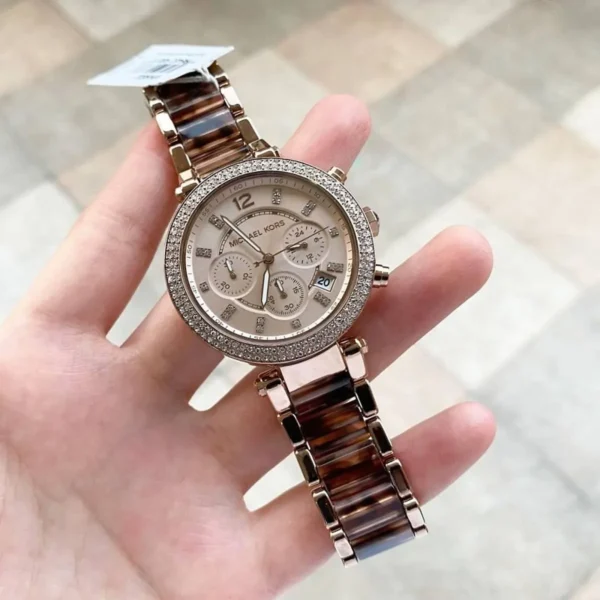 mk6832-michael-kors-watch-women-crystals-tortoiseshell-gold-dial-multi-golden-brown-strap-quartz-battery-analog-chronograph-parker_11 Michael Kors Watch For Women MK6832