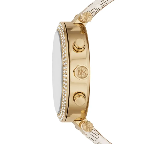 mk6916-michael-kors-chronograph-watch-women-white-dial-polyurethane-chloride-beige-strap-quartz-battery-analog-crystals-parker_5 Michael Kors Watch For Women MK6916