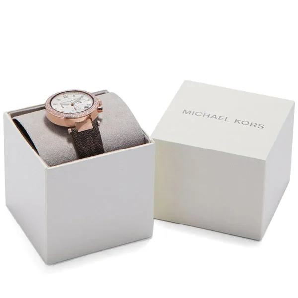 mk6917-michael-kors-chronograph-watch-women-white-dial-polyurethane-chloride-brown-strap-quartz-battery-analog-crystals-parker_18 Michael Kors Watch For Women MK6917