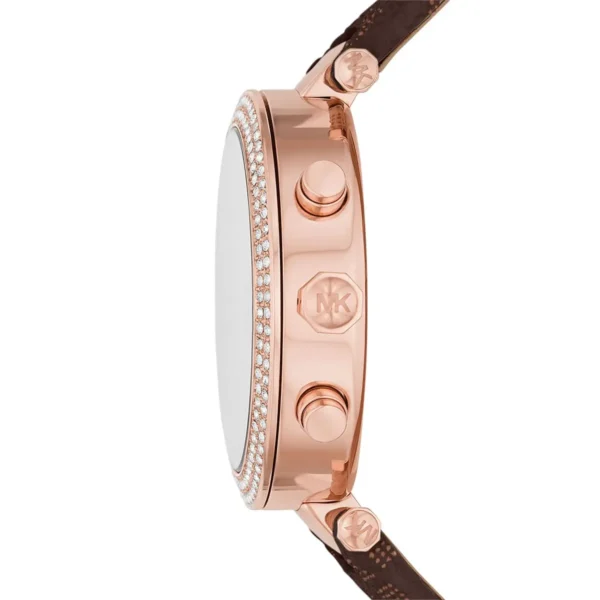 mk6917-michael-kors-chronograph-watch-women-white-dial-polyurethane-chloride-brown-strap-quartz-battery-analog-crystals-parker_8 Michael Kors Watch For Women MK6917