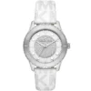 mk6998-michael-kors-watch-women-white-dial-polyurethane-chloride-strap-quartz-battery-analog-three-hand-crystals-runway Michael Kors Watch For Women MK6998