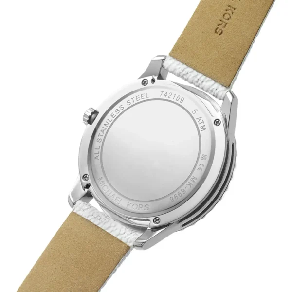 mk6998-michael-kors-watch-women-white-dial-polyurethane-chloride-strap-quartz-battery-analog-three-hand-crystals-runway_3 Michael Kors Watch For Women MK6998