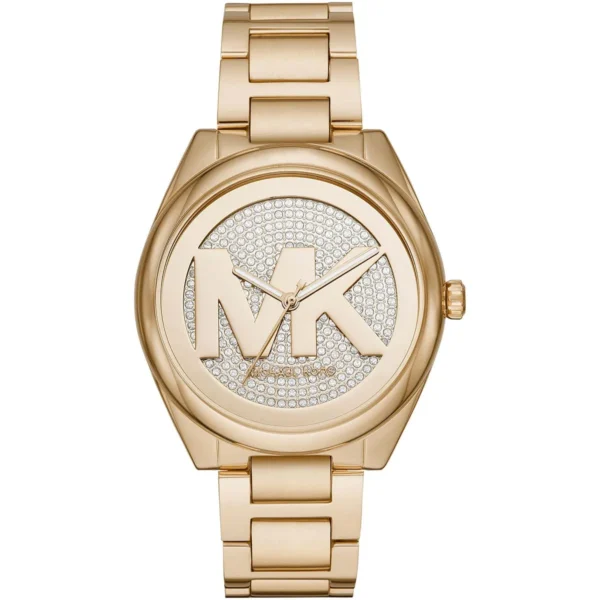 mk7088-michael-kors-watch-women-mk-logo-gold-dial-metal-stainless-steel-golden-strap-quartz-battery-analog-three-hand-janelle Michael Kors Watch For Women MK7088