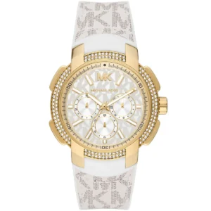 mk7221-michael-kors-watch-women-white-dial-polyurethane-chloride-strap-quartz-battery-analog-three-hand-crystals-sidney Michael Kors Watch For Women MK7221