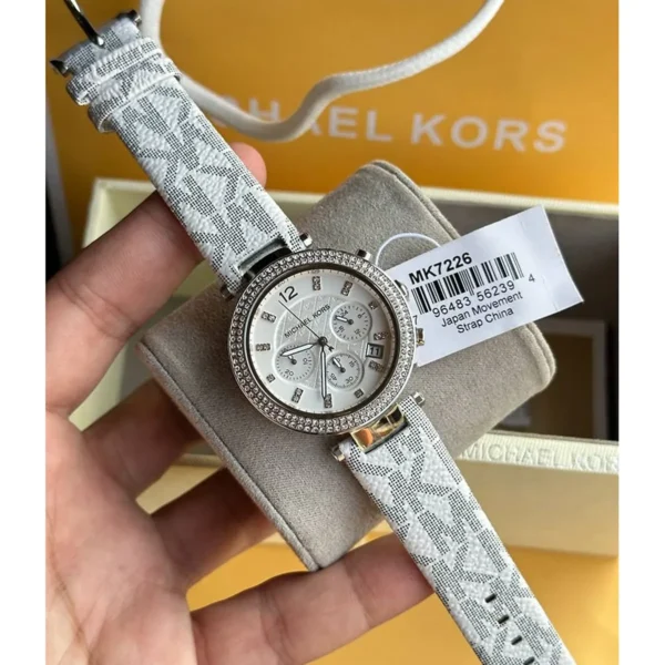 mk7226-michael-kors-watch-women-crystals-white-dial-polyurethane-chloride-strap-quartz-battery-analog-chronograph-parker_13 Michael Kors Watch For Women MK7226