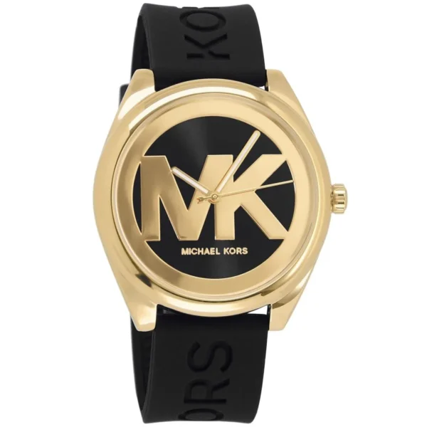 mk7313-michael-kors-watch-women-mk-logo-black-dial-rubber-strap-quartz-battery-analog-three-hand-janelle_2 Michael Kors Watch For Women MK7313