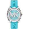 mk7350-michael-kors-watch-women-mk-logo-blue-dial-rubber-strap-quartz-battery-analog-three-hand-janelle Michael Kors Watch For Women MK7350