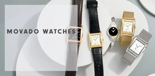 Movado Heritage Mother of Pearl White Dial Black Leather Strap Watch For Women - 3650050