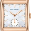 movado-heritage-white-mother-of-pearl-watch-38mm Movado Heritage Mother of Pearl White Dial Blue Leather Strap Watch For Women - 3650052