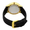 nelwhkcxplfrw4i2tudt Movado Ultra Slim Black Dial Black Leather Strap Watch For Men - 0607087