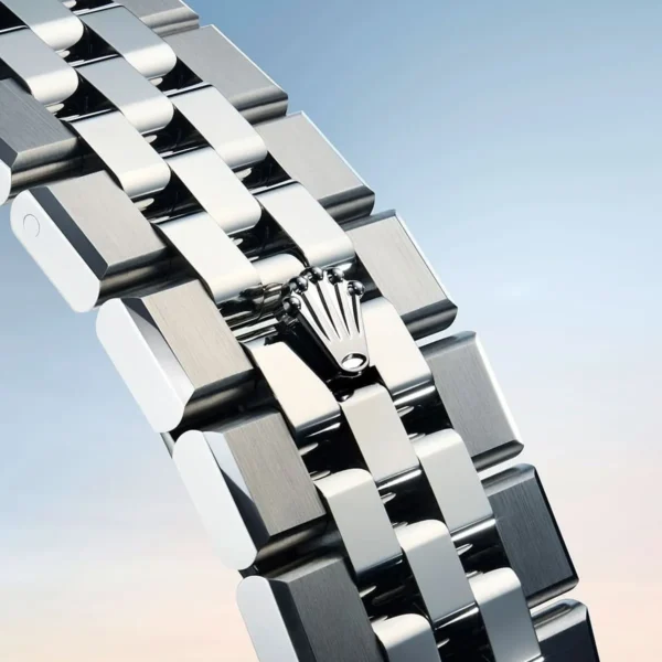Rolex Men’s Land-Dweller Ice Blue Honeycomb Dial Watch