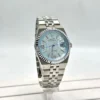 Rolex Men’s Land-Dweller Ice Blue Honeycomb Dial Watch
