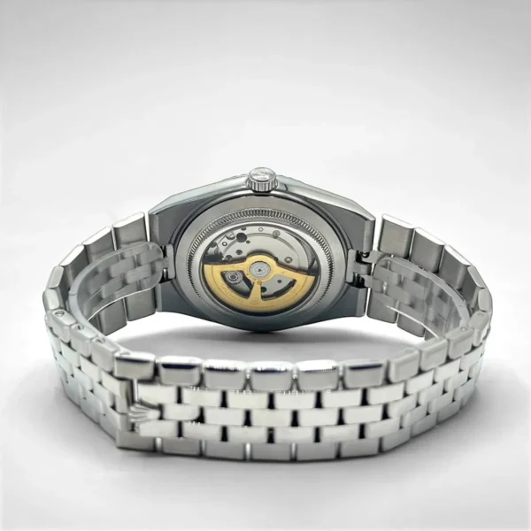 Rolex Men’s Land-Dweller Ice Blue Honeycomb Dial Watch