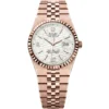 Rolex Men’s Land-Dweller Rose Gold Honeycomb Dial Watch