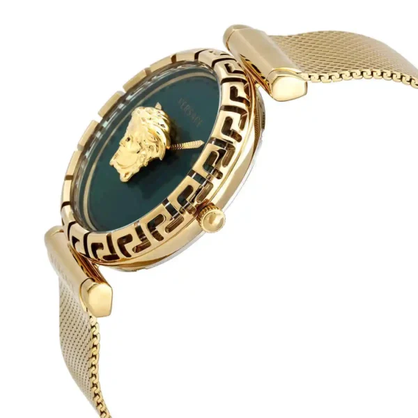 s-l1200_64590534-d008-4da7-bb04-c1fa0876e894 Versace Palazzo Empire Greca Green Dial Gold Mesh Bracelet Watch for Women - VEDV00819