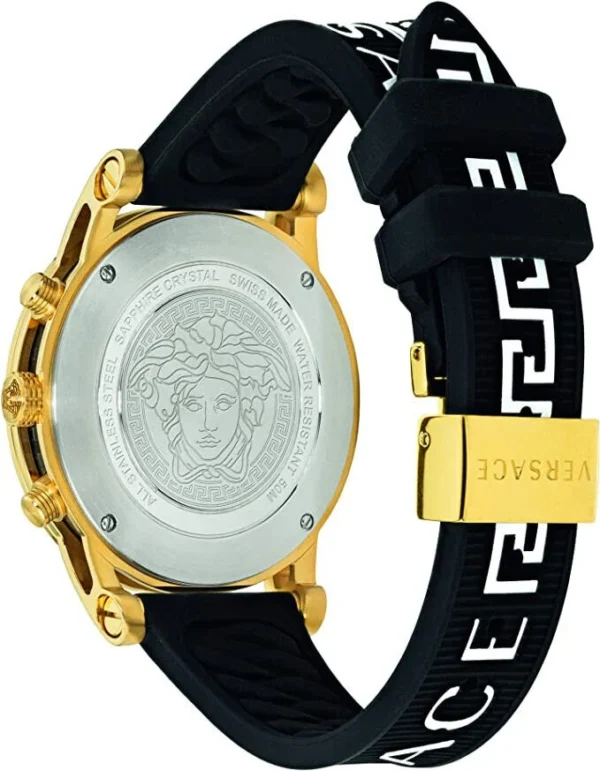 s-l1600_1_39dc80de-7c8d-4e71-9548-f8f28e1613eb Versace Sports Tech Chronograph Black Dial Black Rubber Strap Watch for Men - VELT00119