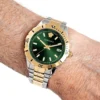 s-l1600_1_fff4832b-cf10-40d1-a9b9-40f9bb0cf97f Versace Hellenyium Quartz Green Dial Two Tone Steel Strap Watch For Men - VE3A00720