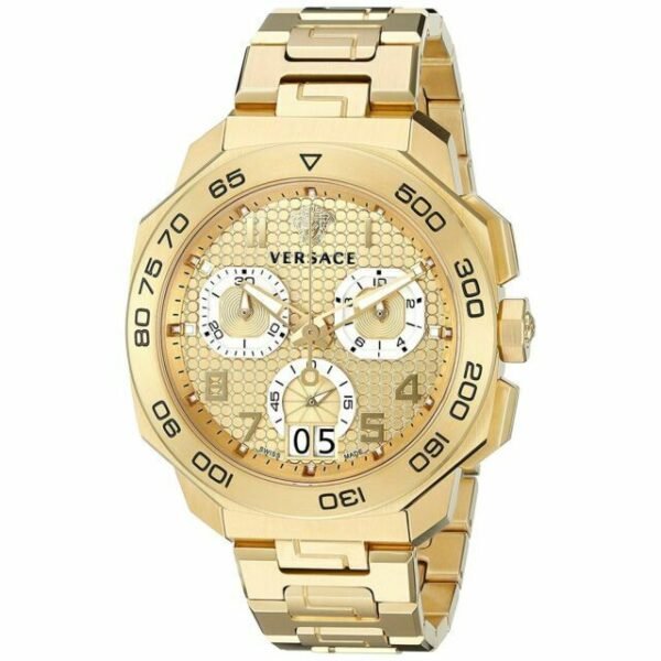 s-l1600_28770e38-7001-43b1-bb28-da82eddfa17d Versace Dylos Chronograph Gold Dial Gold Steel Strap Watch for Men - VQC040015