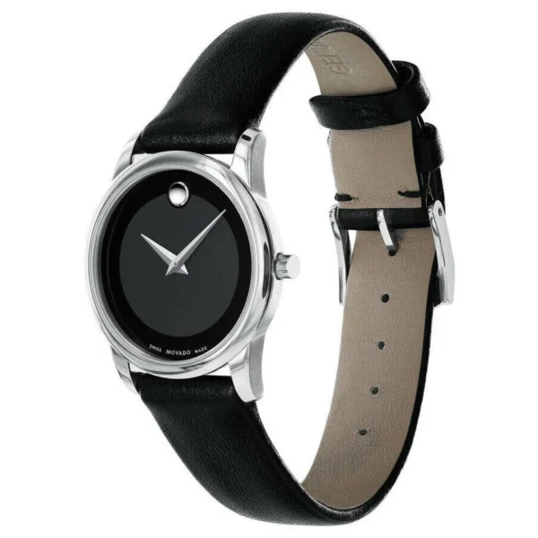 s-l1600_5ed0c586-d2aa-424a-8431-3a75cc20b20d Movado Museum Classic Black Dial Black Leather Strap Watch For Women - 0606503