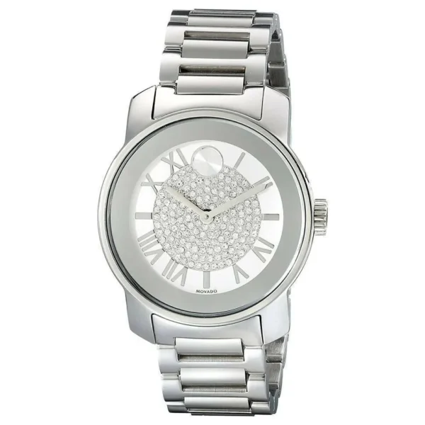 s-l1600_fbff4991-1b12-4fe4-a516-1f0b750639a7 Movado Bold Crystal Pave Silver Dial Silver Steel Strap Watch for Women - 3600254