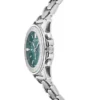 Versace Greca Action Chronograph Quartz Green Dial Silver Steel Strap Watch for Men - VE3J00422
