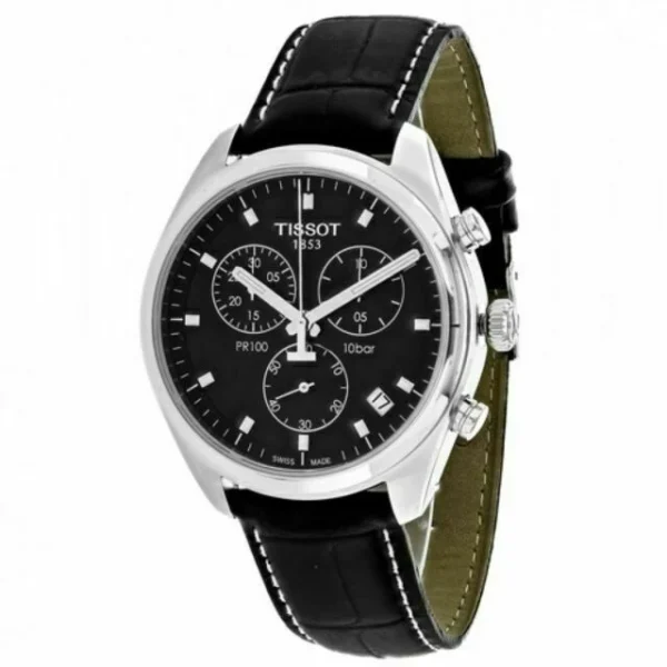 s-l640_c0083140-52d0-46d4-b210-acbc82b9d5b0 Tissot PR 100 Chronograph Black Dial Black Leather Strap Watch For Men - T101.417.16.051.00