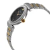 Versace V-Motif Black Dial Two Tone Steel Strap Watch for Women - VERE00518