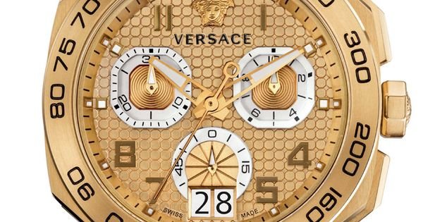 shop_property_file_4008_25525 Versace Dylos Chronograph Gold Dial Gold Steel Strap Watch for Men - VQC040015
