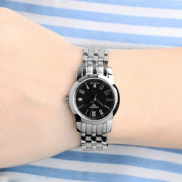 t-classic-dream-black-roman-numeral-dial-black-womens-watch-t033-210-11-053-00_3 Tissot T Classic Dream Black Dial Watch For Women - T033.210.11.053.00