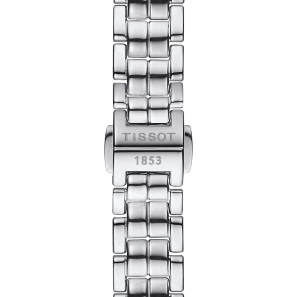 Tissot T Lady Flamingo Mother of Pearl Blue Dial Silver Steel Strap Watch For Women - T094.210.11.121.00
