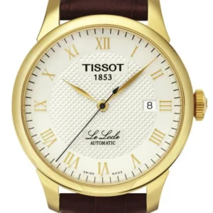 t41_5_413_73_web Tissot Le Locle Automatic Gold Dial Brown Leather Strap Watch For Men - T41.5.413.73