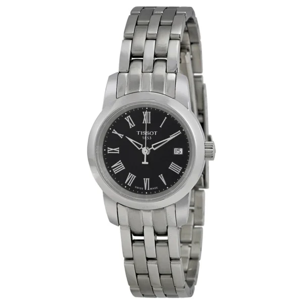 tissot-t-classic-dream-black-roman-numeral-dial-ladies-watch-t033.210.11.053.00_6 Tissot T Classic Dream Black Dial Watch For Women - T033.210.11.053.00