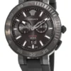 vcn020017_1544111488 Versace V Extreme Chronograph Black Tone Dial Black Rubber Strap Watch for Men - VCN020017