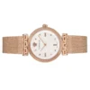 Versace Meander White Dial Rose Gold Mesh Bracelet Watch for Women - VELW00620