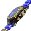 Versace Icon Active Chronograph Black Dial Blue Rubber Strap Watch For Men VEZ700521