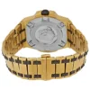 Versace Chain Reaction Quartz Black Dial Two Tone Steel Strap Watch for Men - VEDY00619
