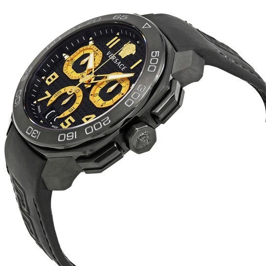 versace-dylos-black-dial-men_s-chronograph-watch-vqc020015_2 Versace Dylos Chronograph Black Dial Black Rubber Strap Watch for Men - VQC020015